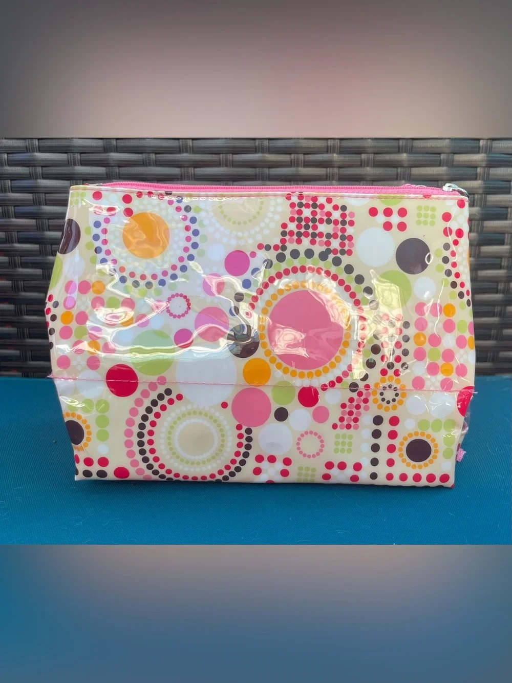 Mod Print Travel Make-up Bag NWOT